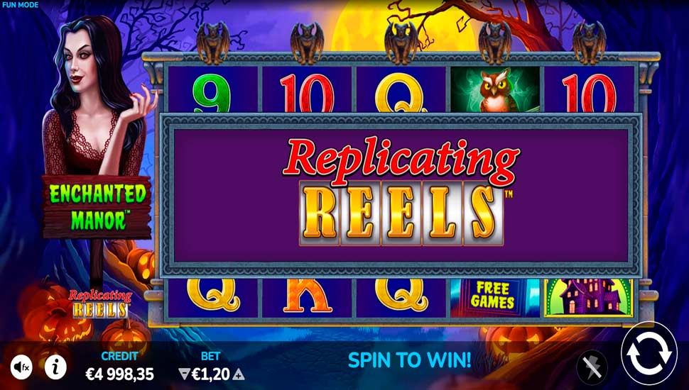 Enchanted manor slot Replicating Reels