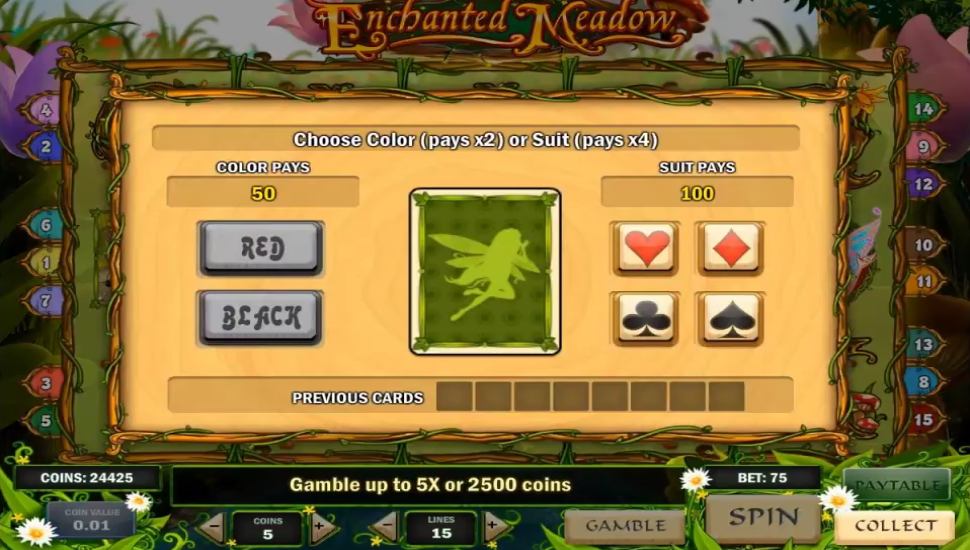 Enchanted Meadow slot - risk game