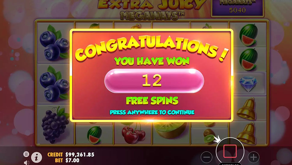 Extra Juicy Megaways slot machine