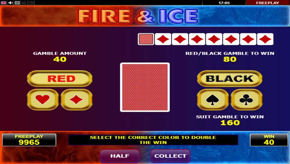 Fire & Ice Slot - Gamble Feature