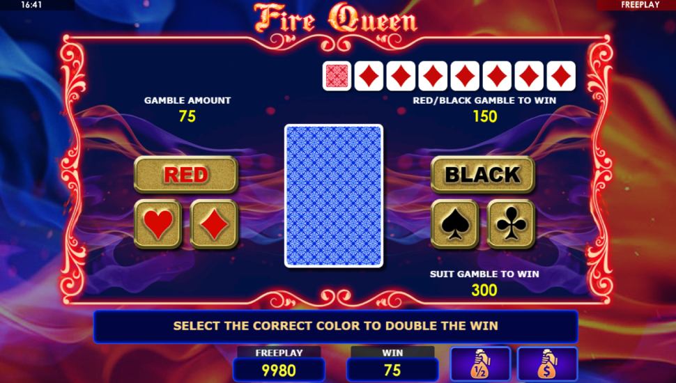 Fire Queen slot - risk game