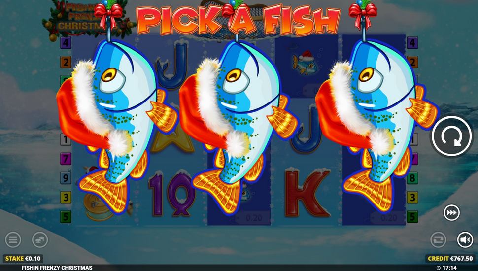 Fishin’ Frenzy Christmas slot pick a fish bonus