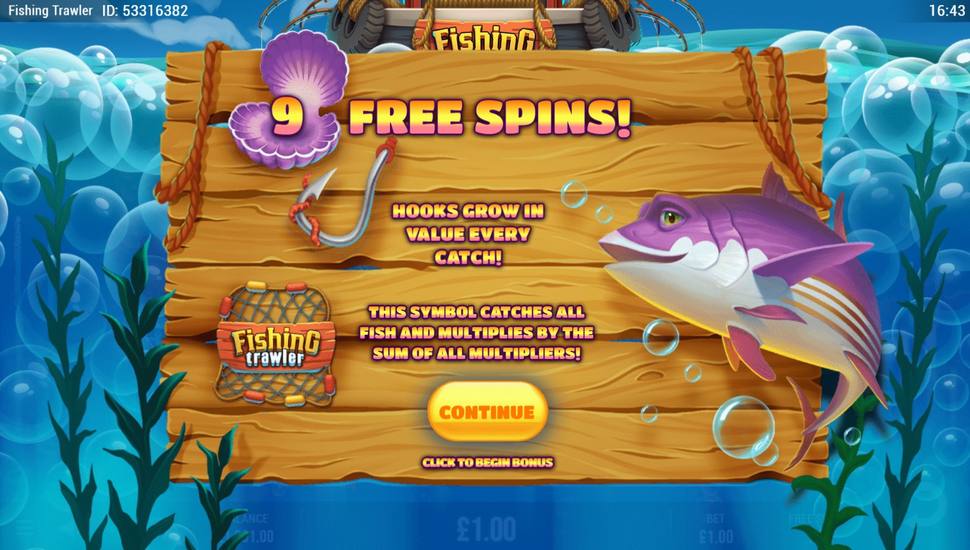 Fishing Trawler Slot - Free Spins