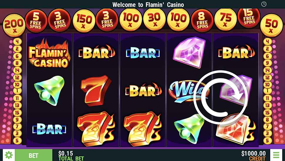 Flamin' Casino Slot - Review, Free & Demo Play preview