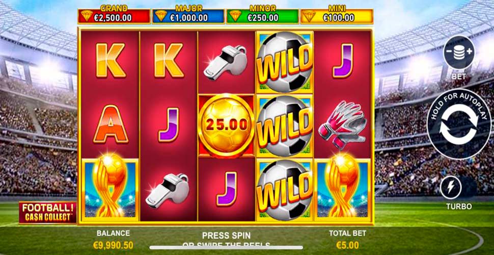 Football cash collect slot mobile