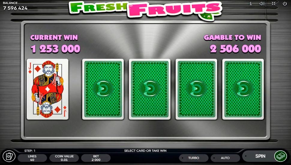 Fresh fruits Slot- feature
