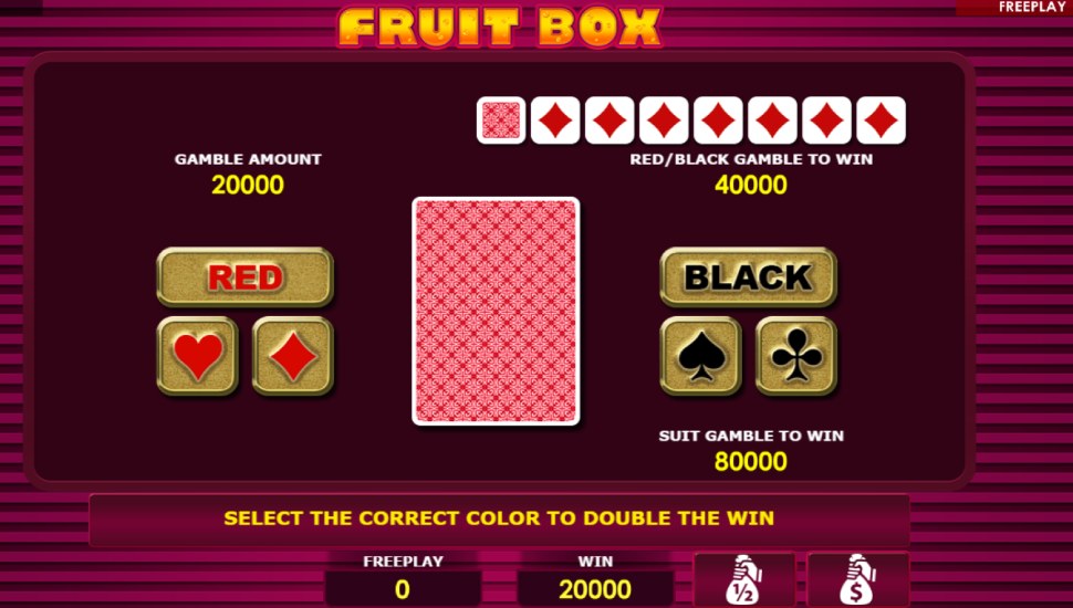 Fruit Box slot - risk game