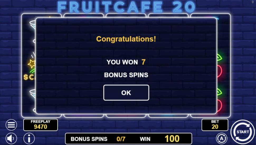 Fruit Cafe 20 Slot - Free Spins