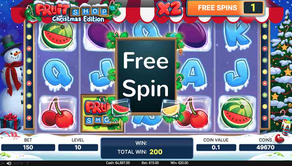 Fruit Shop Christmas Edition slot free spins