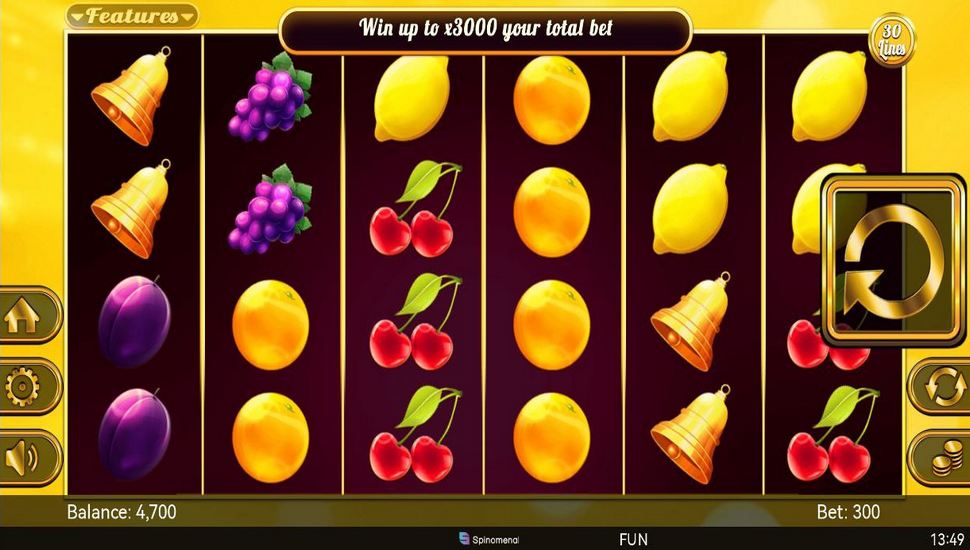 Fruits Collection 30 Lines Slot Mobile