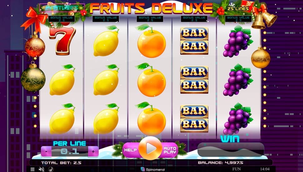Fruits Deluxe Christmas Edition Slot - Review, Free & Demo Play