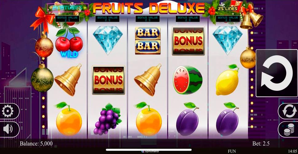 Fruits Deluxe Christmas Edition slot mobile