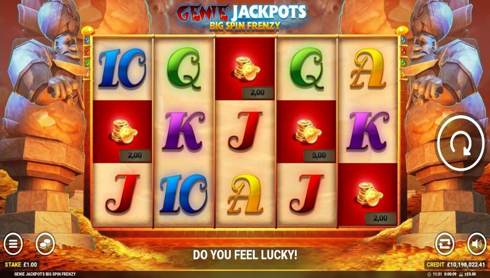 Genie Jackpots Big Spin Frenzy Slot Mobile