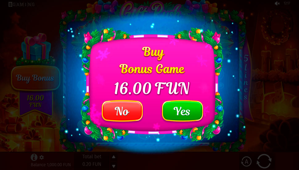 Gift Rush slot Buy Bonus