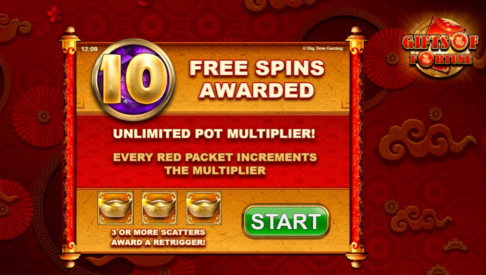 Gifts of Fortune slot Free Spins