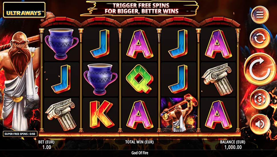 God of Fire slot preview