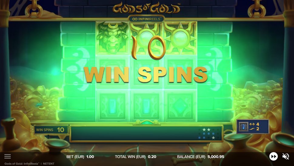 Gods of Gold Infinireels Slot - Free Spins