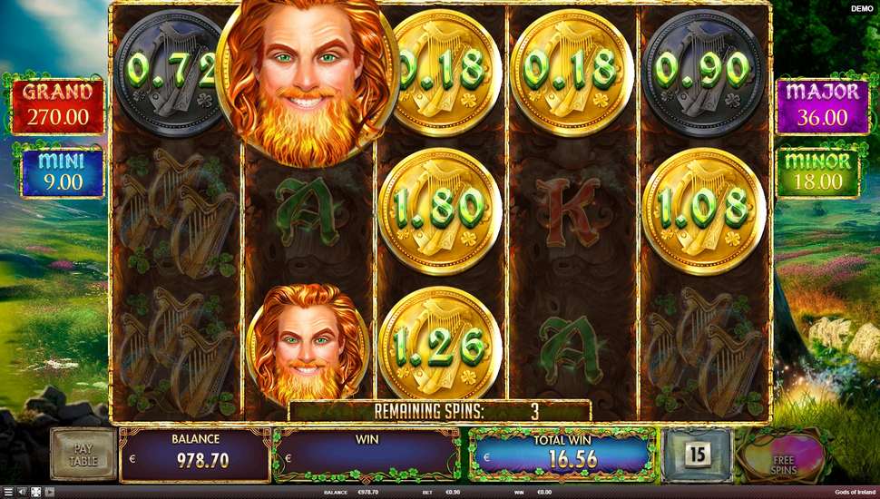 Gods of Ireland slot Dagda Jackpot & Coins Game