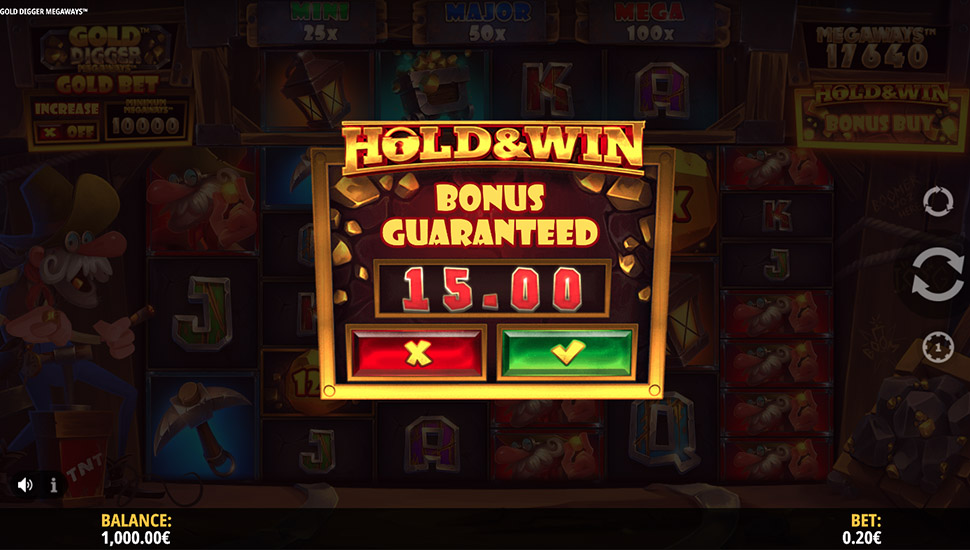 Gold Digger Megaways slot machine