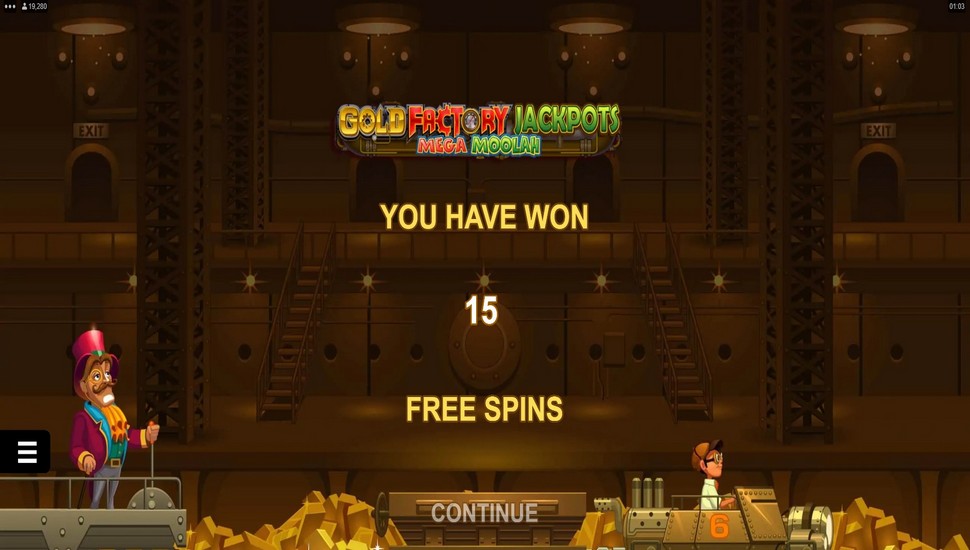 gold factory jackpots mega moolah