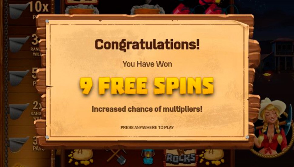 Gold 'N' Rocks slot - Free Spins