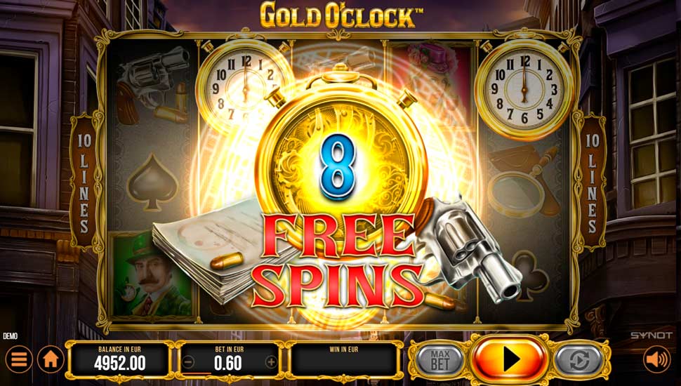 Gold O'Clock slot Free Spin 