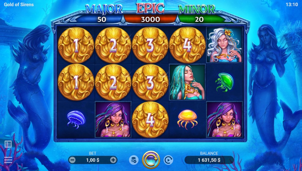 Gold of Sirens Slot Review | Demo & Free Play | RTP Check