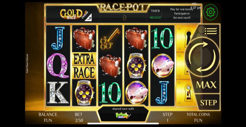 Gold Race Deluxe slot mobile