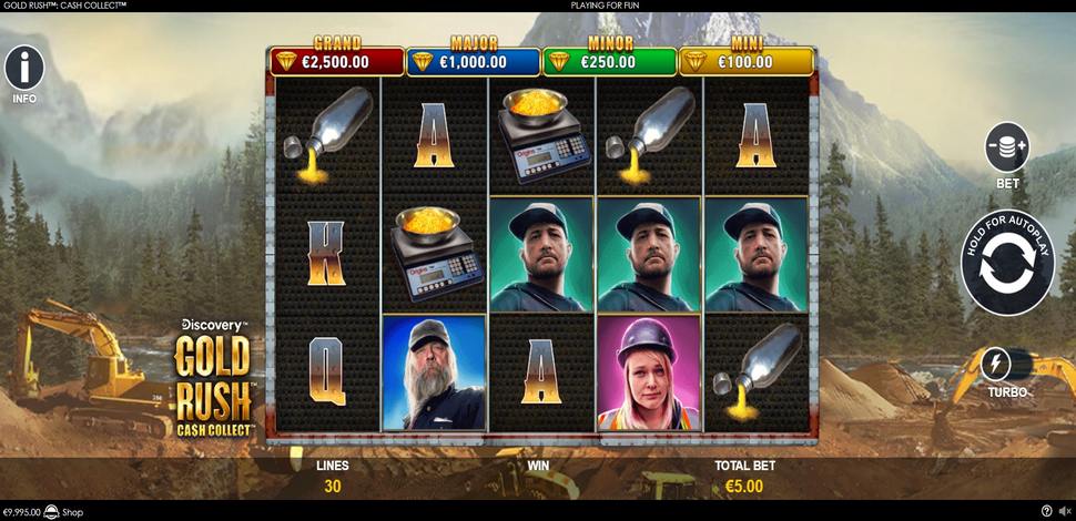 Gold Rush Cash Collect Slot - Review, Free & Demo Play