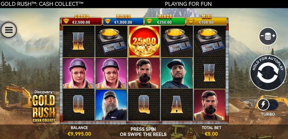 Gold Rush Cash Collect Slot Mobile