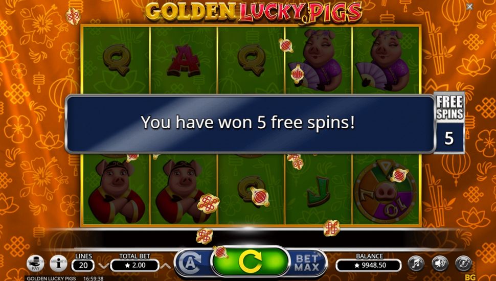Golden Lucky Pigs slot Free spins