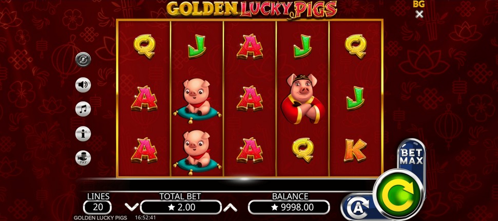 Golden Lucky Pigs slot Paytable
