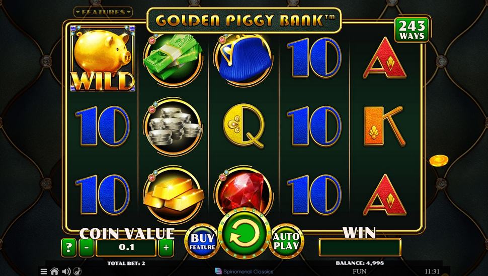 Golden Piggy Bank Slot Review | Free Play