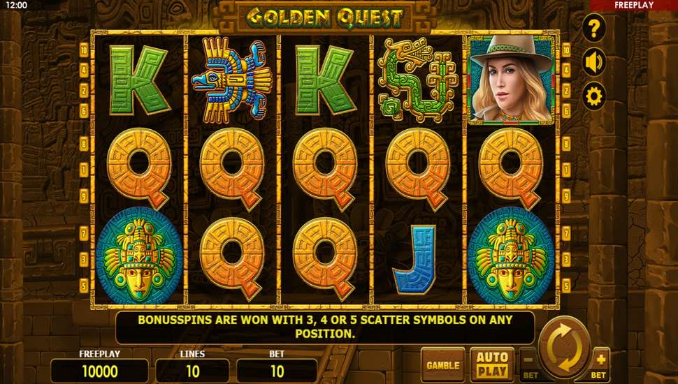Golden Quest Slot - Review, Free & Demo Play preview