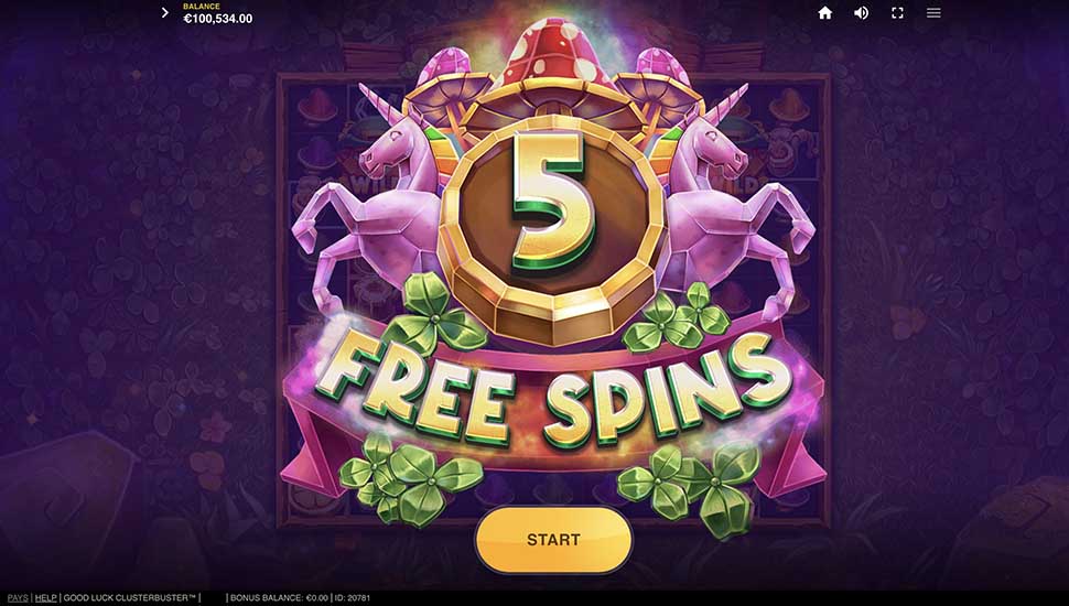 Good Luck Clusterbuster slot free spins