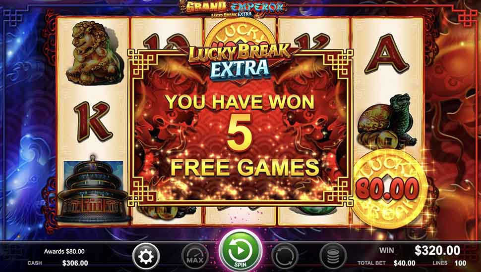Grand Emperor Lucky Break Feature free slots