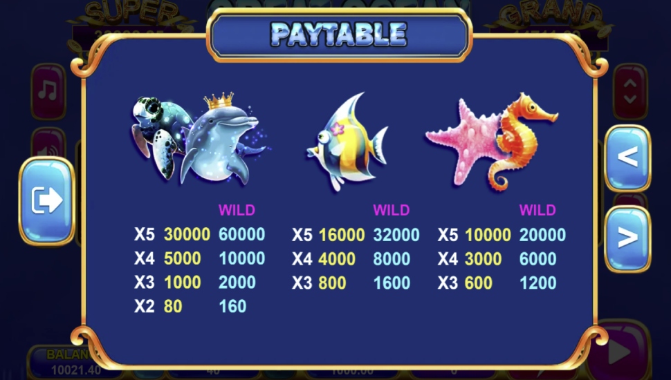 Great ocean - payouts
