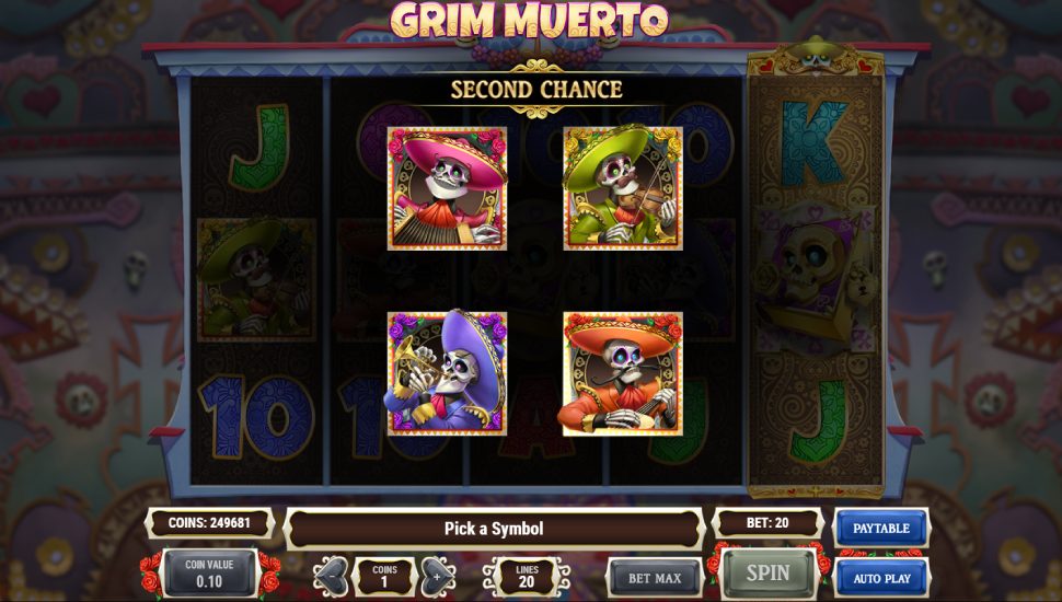 Grim Muerto slot - feature