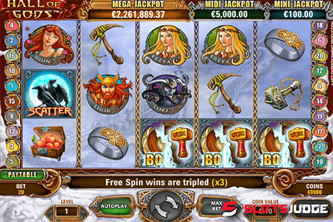 Hall of gods free slot machine