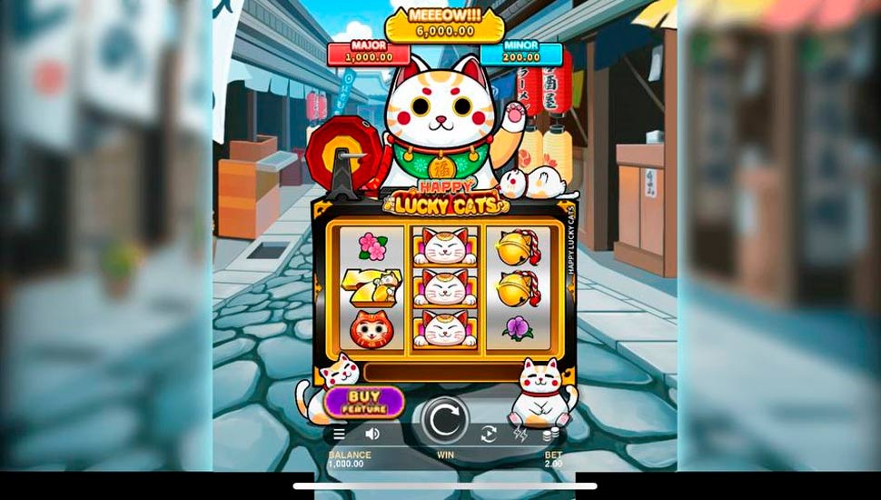 Happy Lucky Cats slot mobile