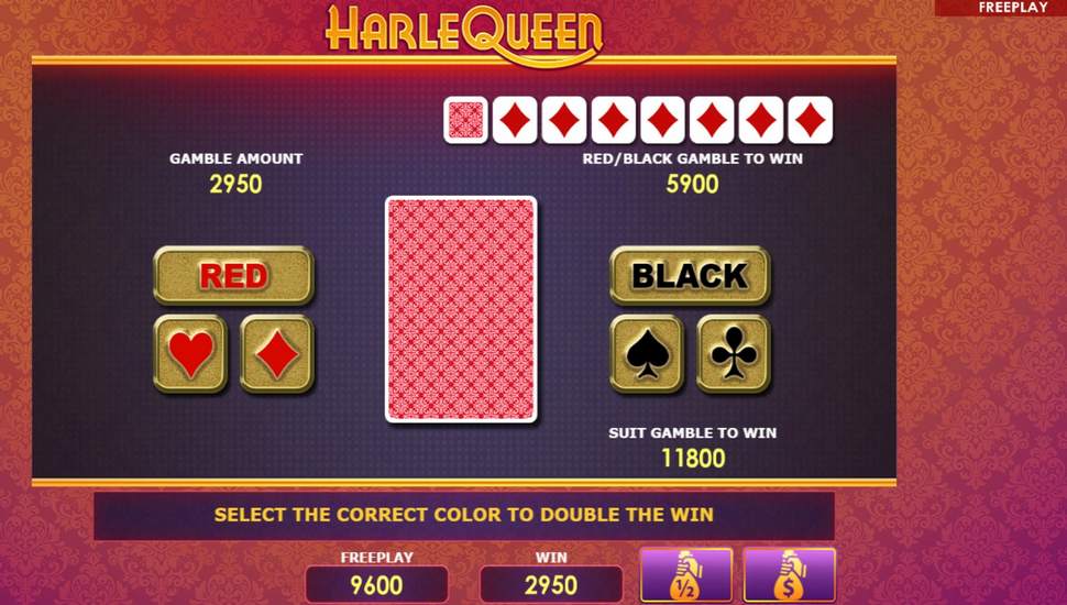 HarleQueen Slot - Gamble Feature