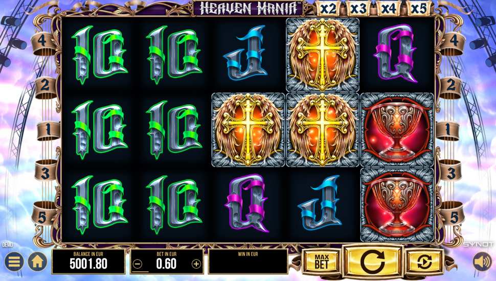 Heaven Mania slot gameplay