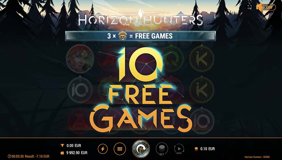 Horizon Hunters slot free spins