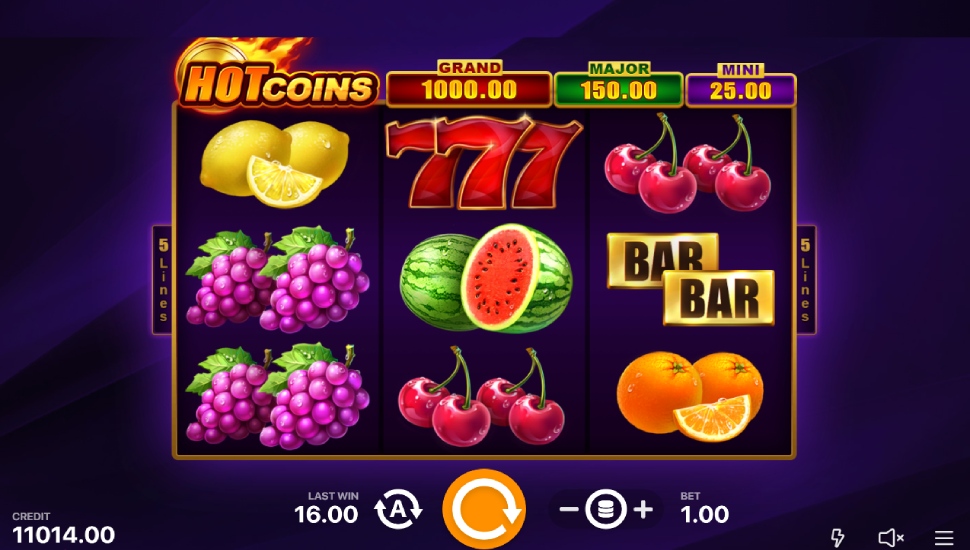 Hot Coins Hold and Win Slot by Playson