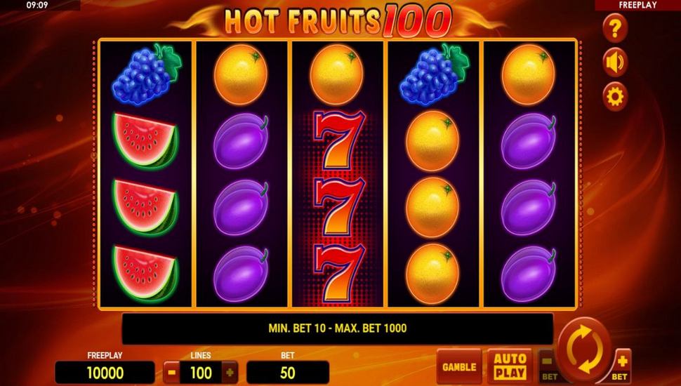 Hot Fruits 100 Slot Mobile