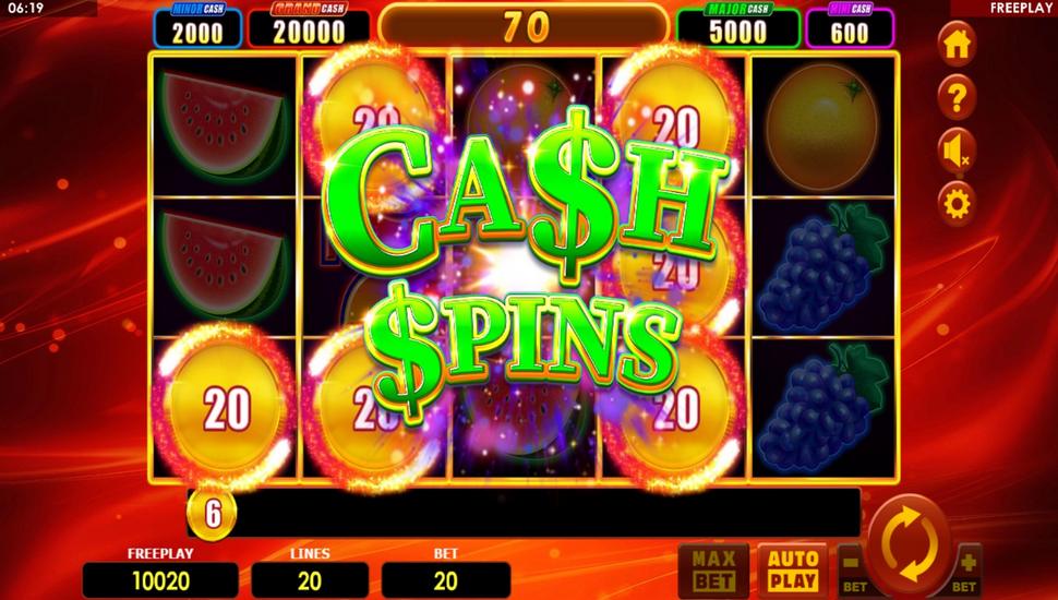 Hot Fruits 20 Cash Spins Slot - Cash Spins