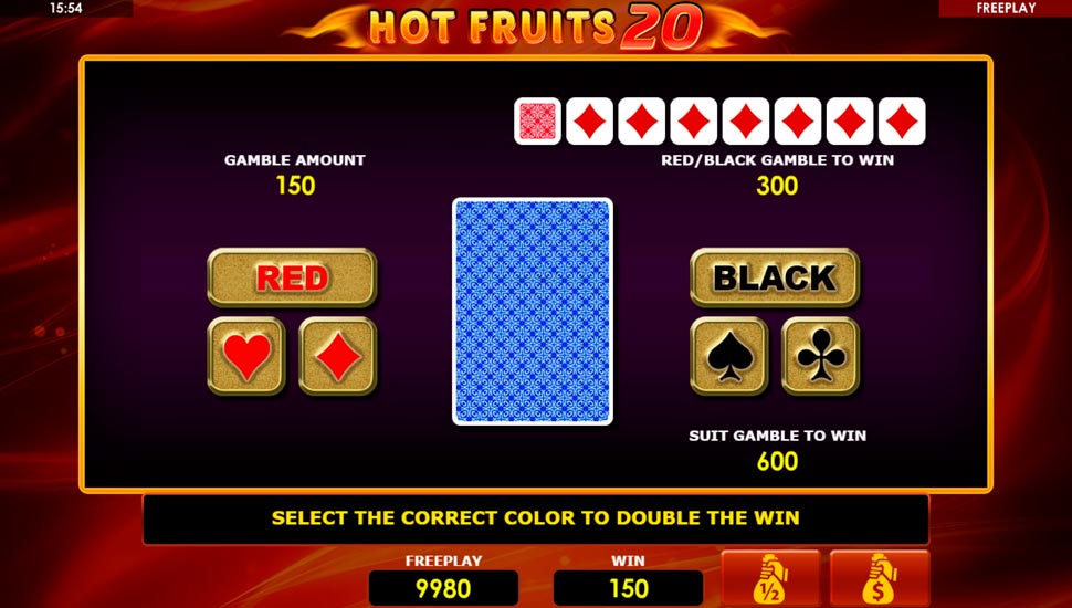 Hot fruits 20 slot Gamble Feature