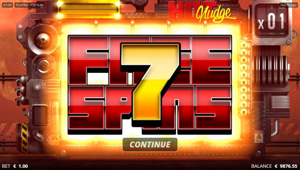 Hot Nudge Slot - Free Spins