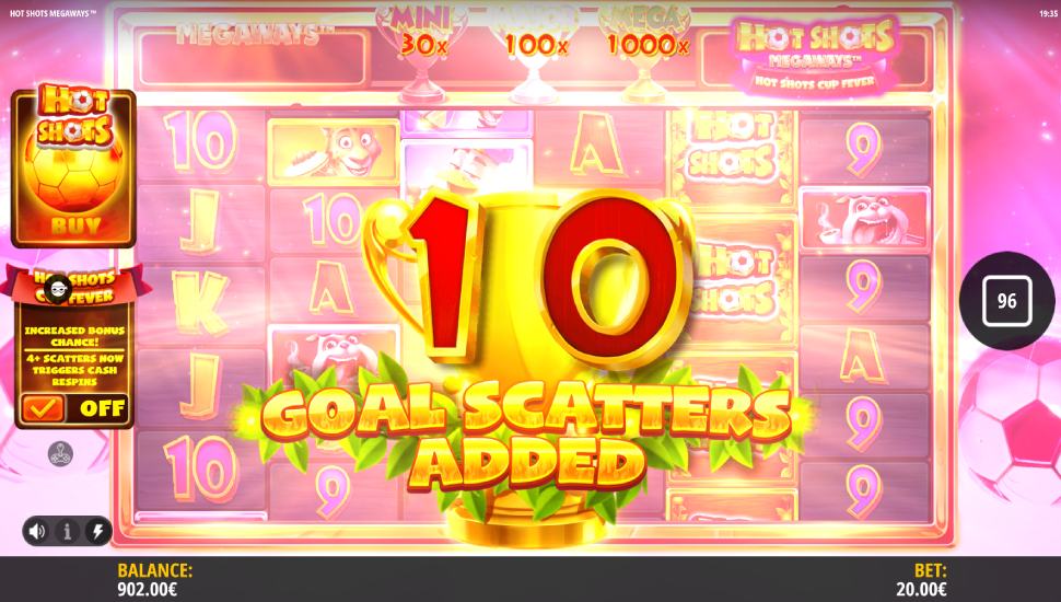 Hot shots megaways slot - feature