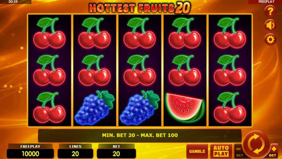 Hottest Fruits 20 Slot - Review, Free & Demo Play preview